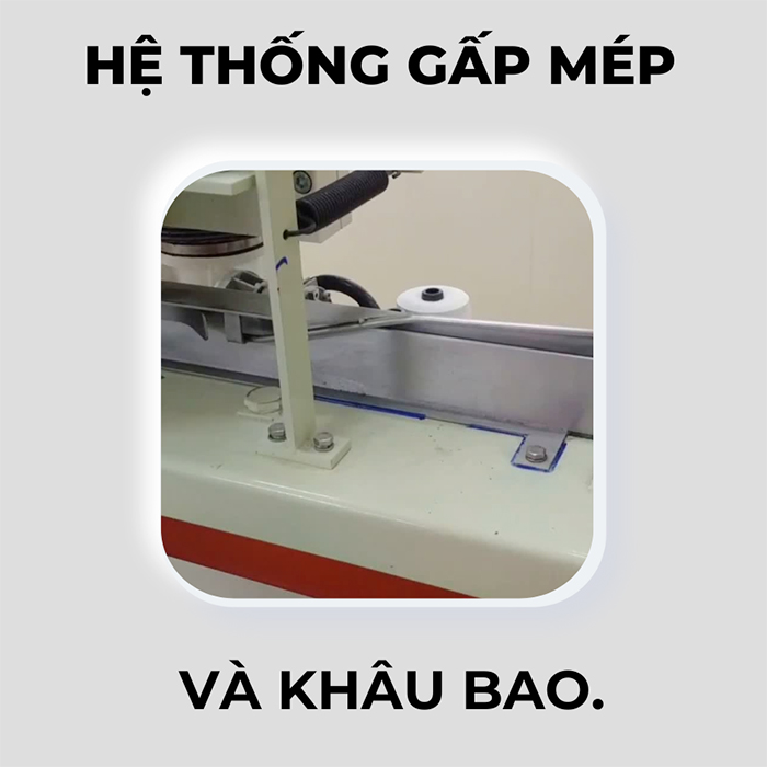hệ thống gấp mép và khâu bao tự động